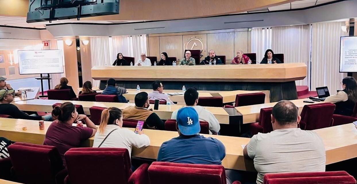 IMPARTE XXV AYUNTAMIENTO DE TIJUANA TALLER A COMERCIANTES DE BAZARES SOBRE LA REGLAMENTACIÓN MUNICIPAL