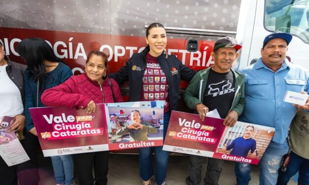 INTENSIFICAN DETECCIÓN DE CATARATAS PARA ADULTOS MAYORES EN CARAVANAS DE SALUD MÓVILES: GOBERNADORA MARINA DEL PILAR
