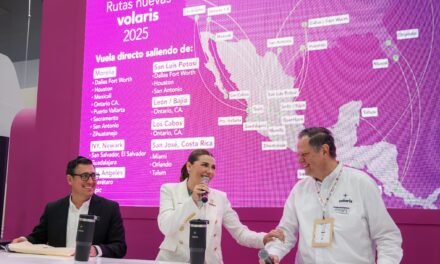 DESPEGA BAJA CALIFORNIA CON NUEVA RUTA VOLARIS Y MAYOR CAPACIDAD DE TRANSPORTE AÉREO: GOBERNADORA MARINA DEL PILAR EN TIANGUIS TURÍSTICO